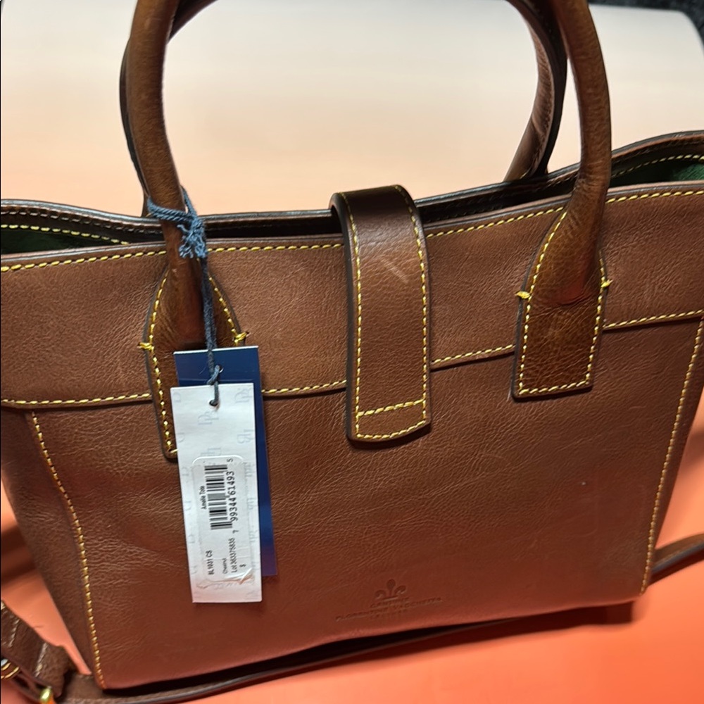 SALE Dooney & Bourke Florentine Amelie Tote Brown Leather Handbag